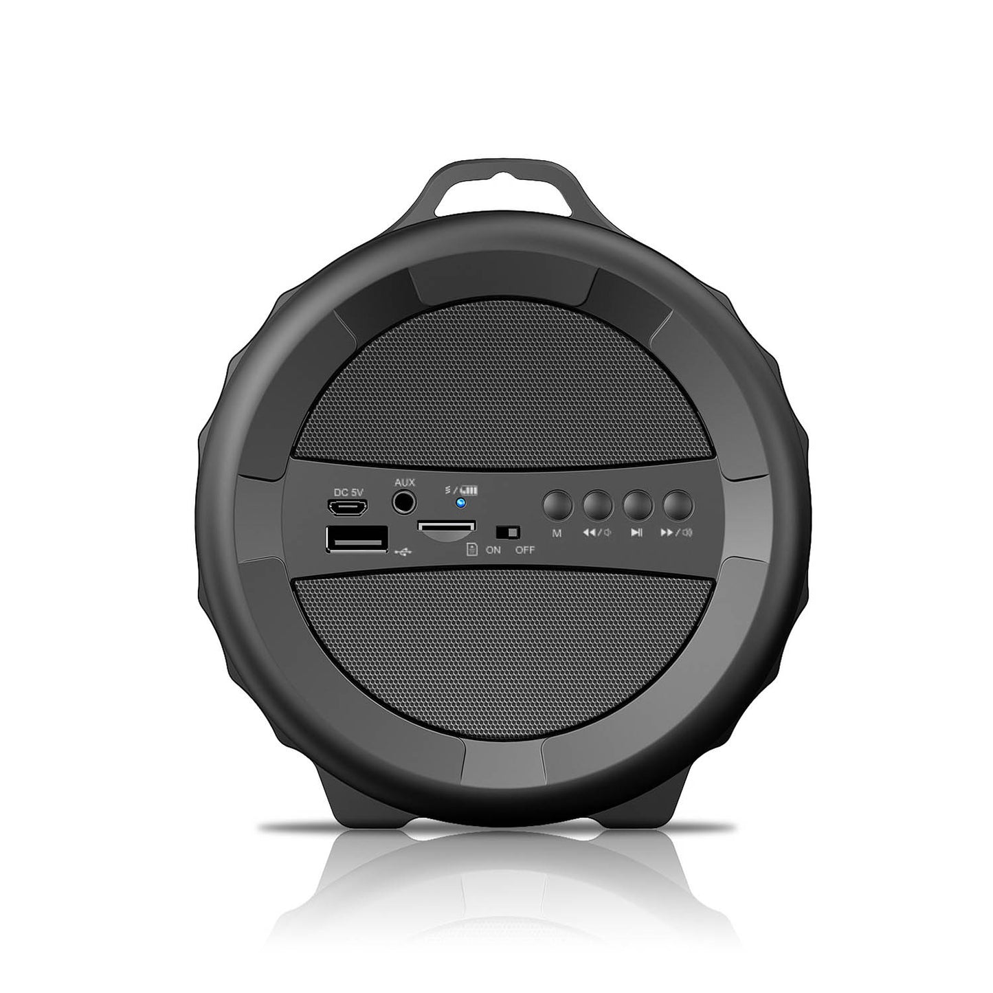 LJGelectro - KOCASO Outdoor Wireless Speaker Booming Bass Subwoofer Hands-free Call FM Radio USB MMC Reading Aux In for Party Camping Travel