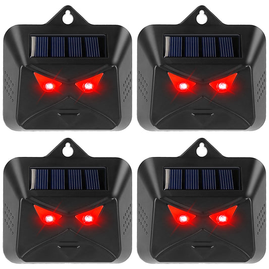 LJGelectro - 4Pcs Solar Predator Control Light Coyote Deterrent Deer Bird Repeller Lamp Animal Repellent for Garden Farm