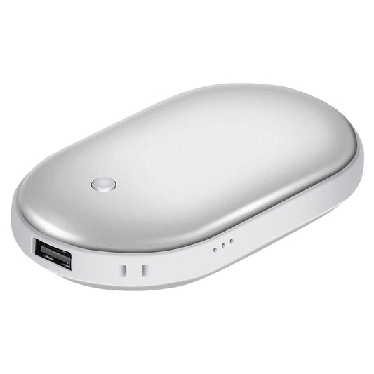 LJGelectro - Portable Hand Warmer 5000mAh Power Bank Rechargeable Pocket Warmer Double-Sided Heating Handwarmer