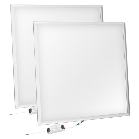 LJGelectro - 48W 2×2FT LED Panel Light 5800LM 7000K Ceiling Lighting 150W Equivalent LED Troffer Recessed Edge-Lit