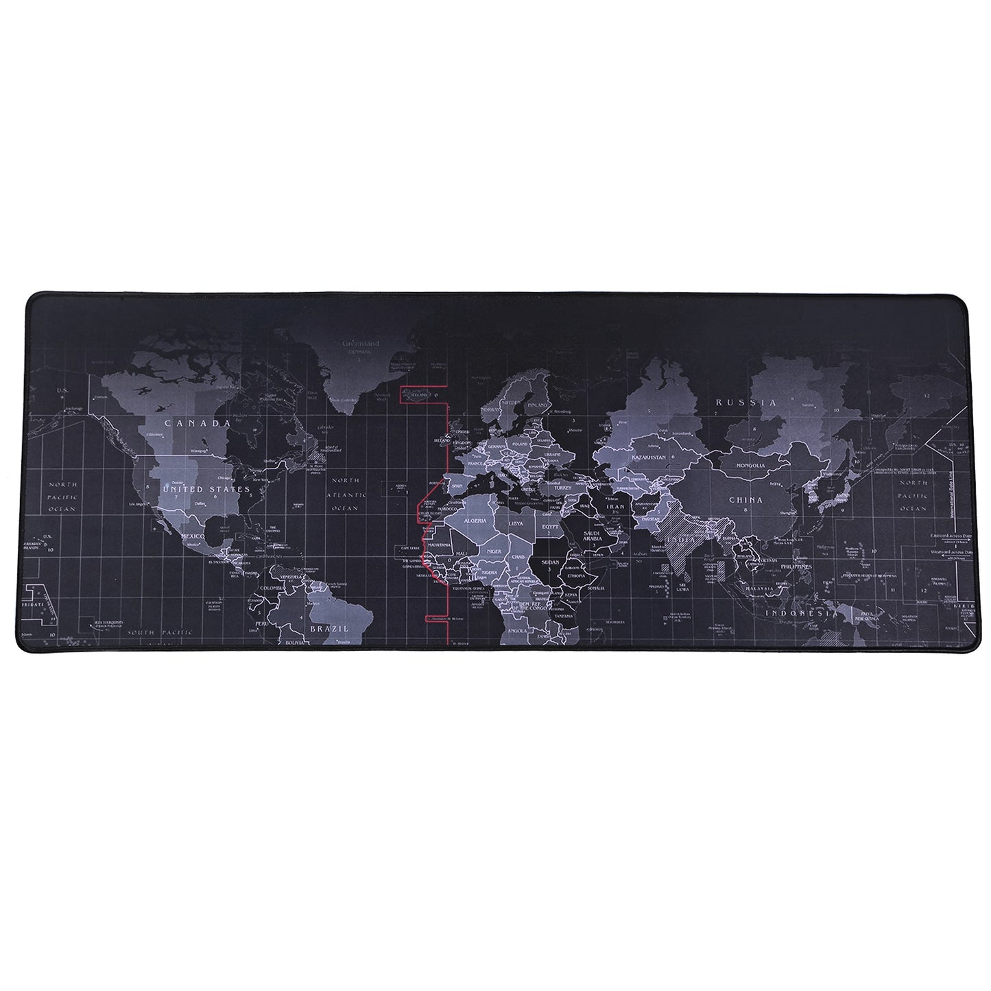 LJGelectro - Large Gaming Mouse Pad Non-Slip Rubber Base Mousepad Durable Stitched Edges Smooth Surface World Map (World Map 31.0"x11.5"x3.0mm)