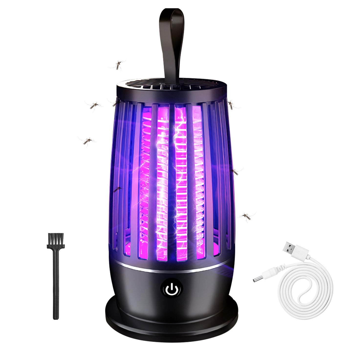 LJGelectro - Rechargeable Mosquito Killer Lamp Bug Zapper with Night Light Strap Mosquito Catcher with Max 1615Square Feet Range UV Light for Indoor Outdoor