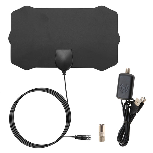 LJGelectro - UHF/VHF HDTV Antenna 100 Miles Digital Amplified Indoor 1080P HD TV Antenna Aerial Freeview TV Channels 10ft Coax Cable